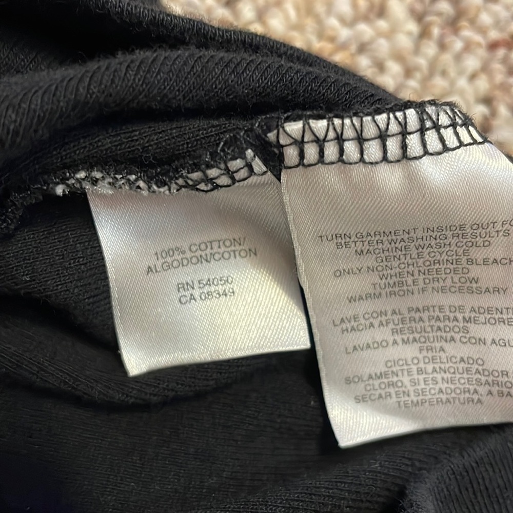 Jones New York short sleeve v-neck black collared shirt - Picture 7 of 7